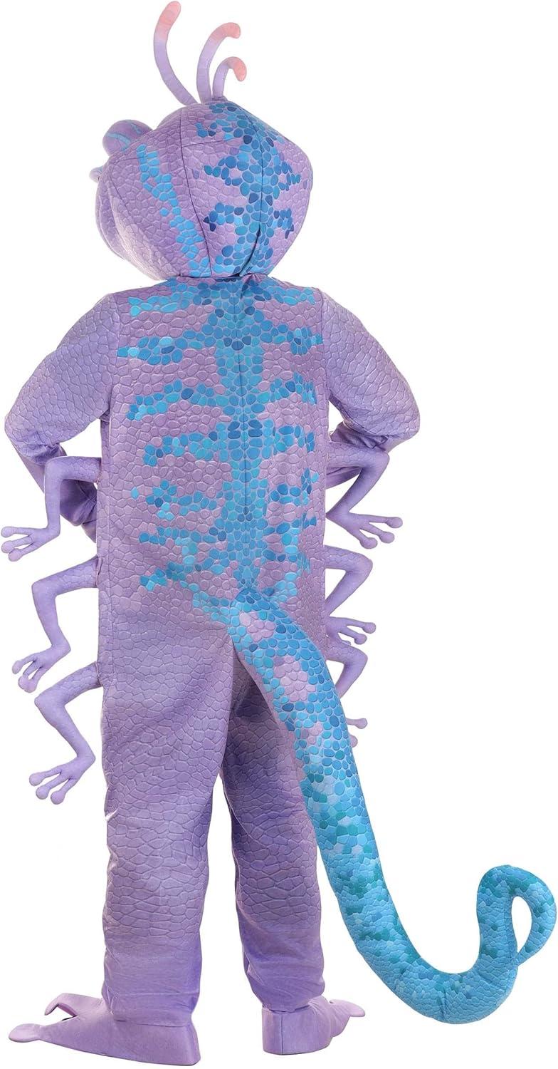 imageMens Plus Size Disney ampamp Pixar Monsters Inc Randall Costume Halloween Outfit with Jumpsuit Mask Gloves Shoe Covers