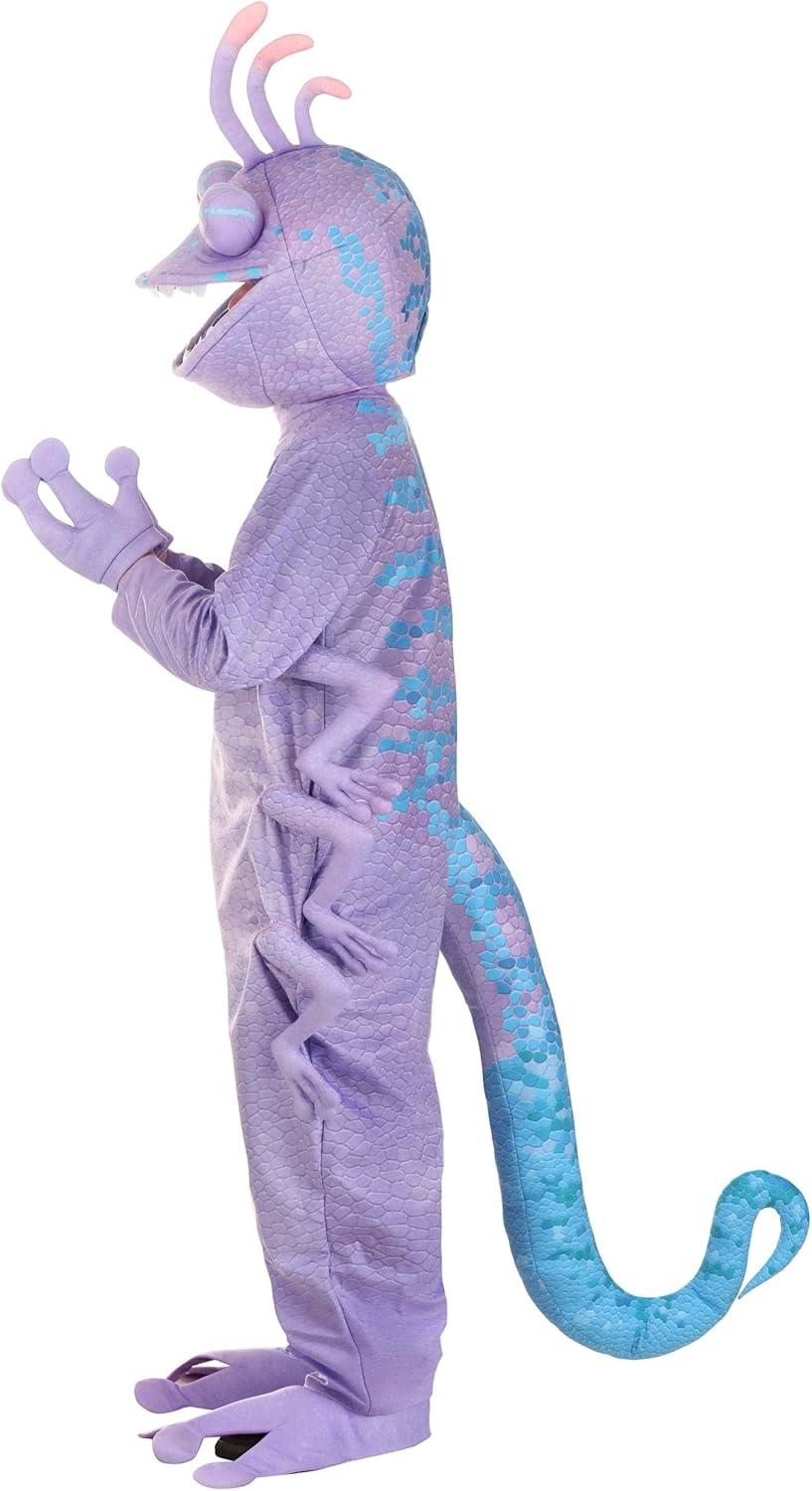imageMens Plus Size Disney ampamp Pixar Monsters Inc Randall Costume Halloween Outfit with Jumpsuit Mask Gloves Shoe Covers