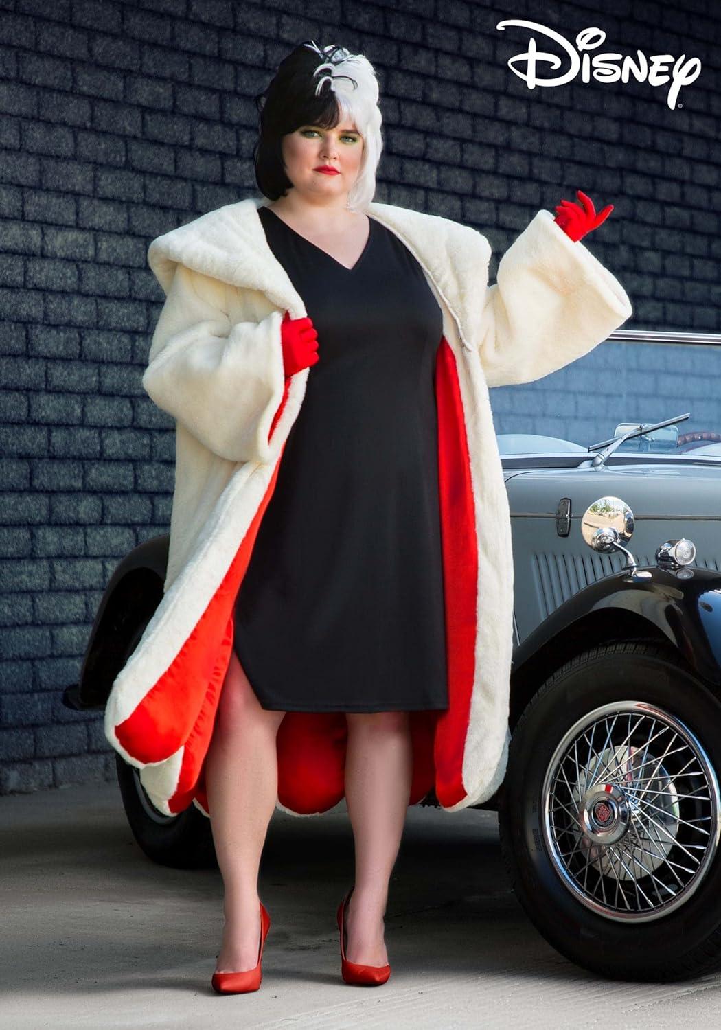 imagePlus Size Deluxe Cruella De Vil Coat Costume for Women