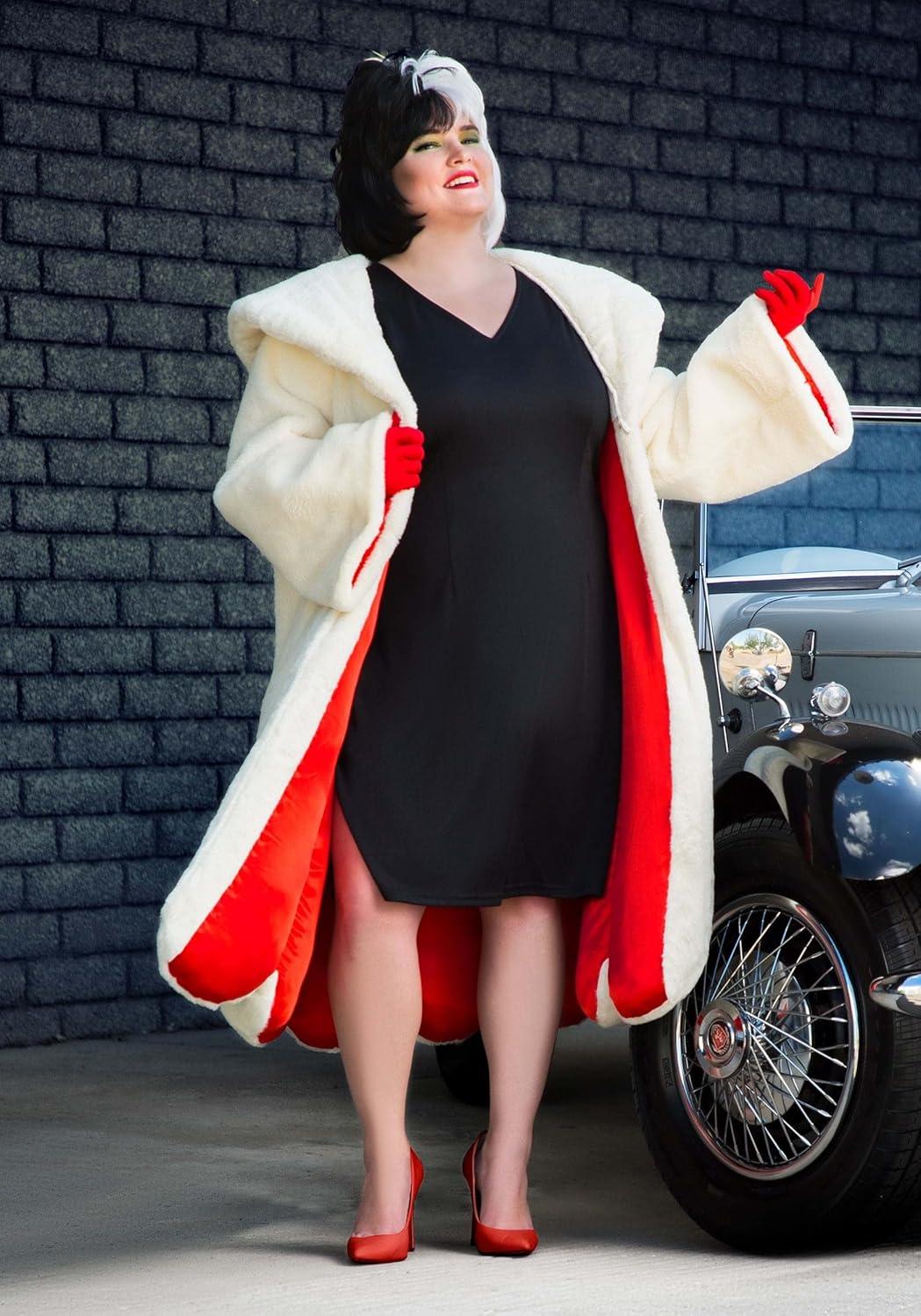 imagePlus Size Deluxe Cruella De Vil Coat Costume for Women