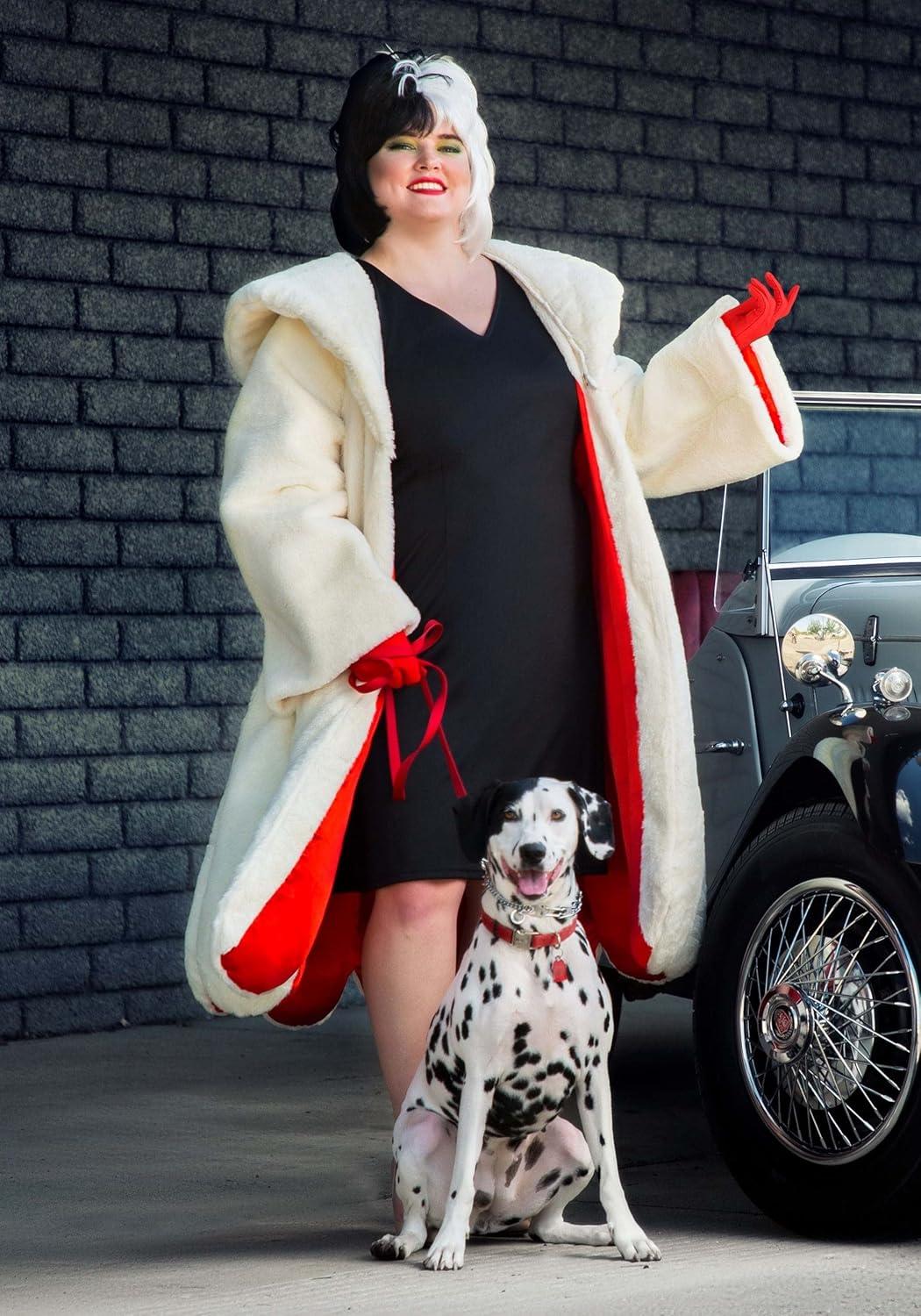 imagePlus Size Deluxe Cruella De Vil Coat Costume for Women