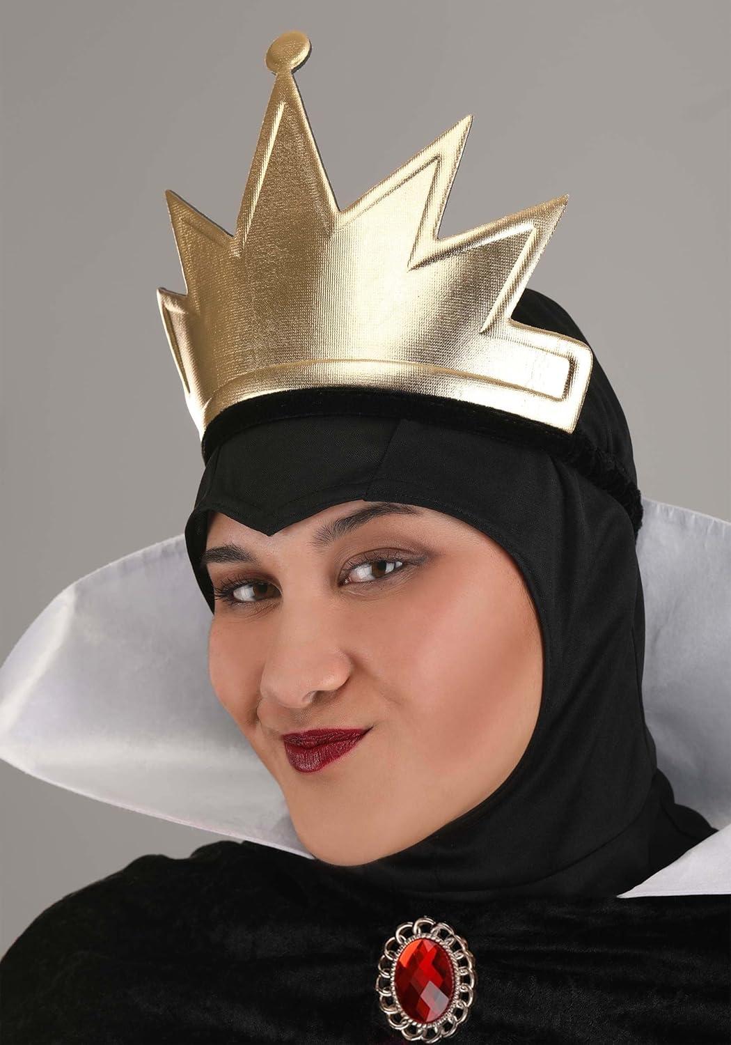 imagePlus Size Disney Snow White Queen Costume for Women Disney Villains Costume with Robe ampamp Crown Accessory
