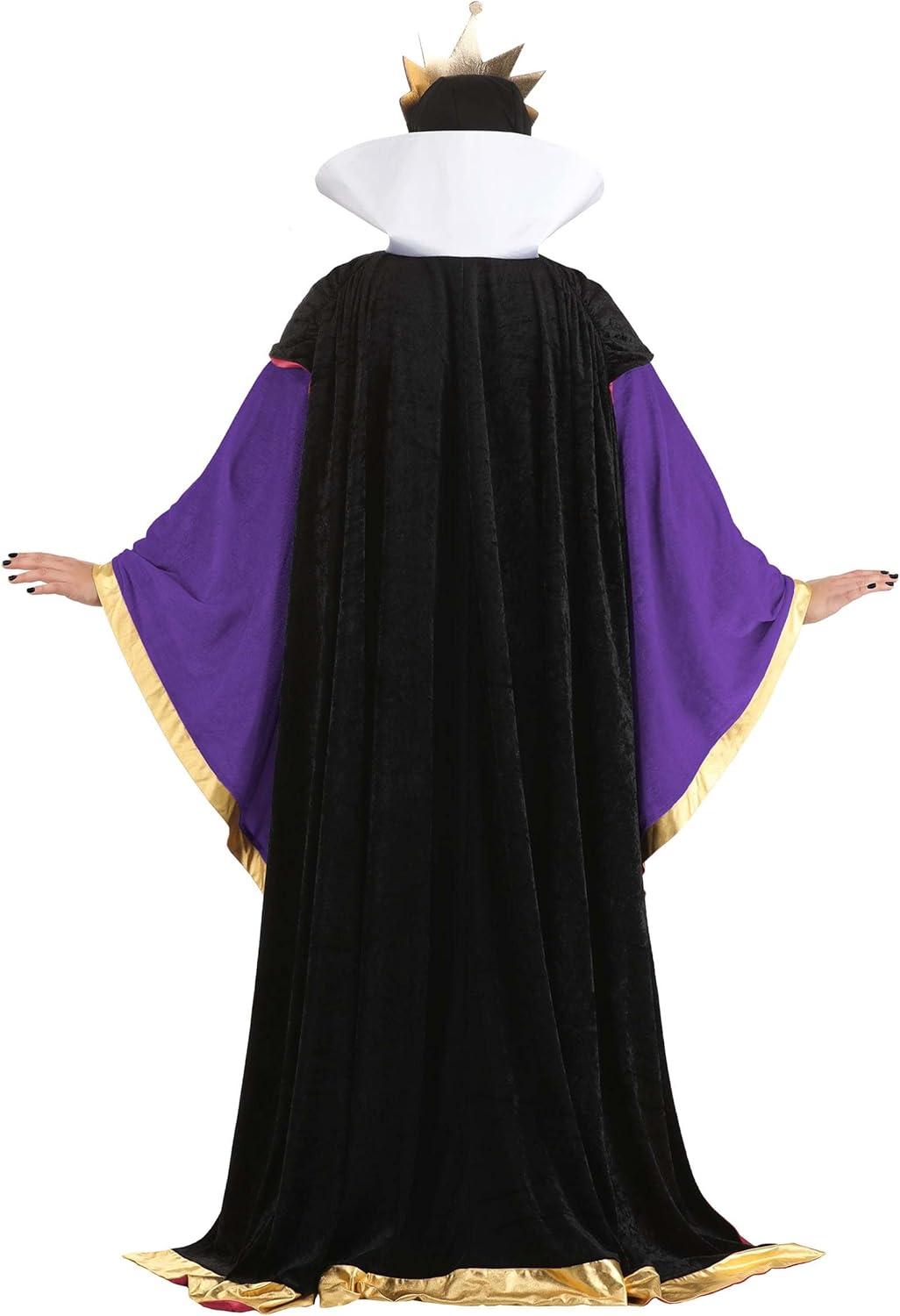 imagePlus Size Disney Snow White Queen Costume for Women Disney Villains Costume with Robe ampamp Crown Accessory