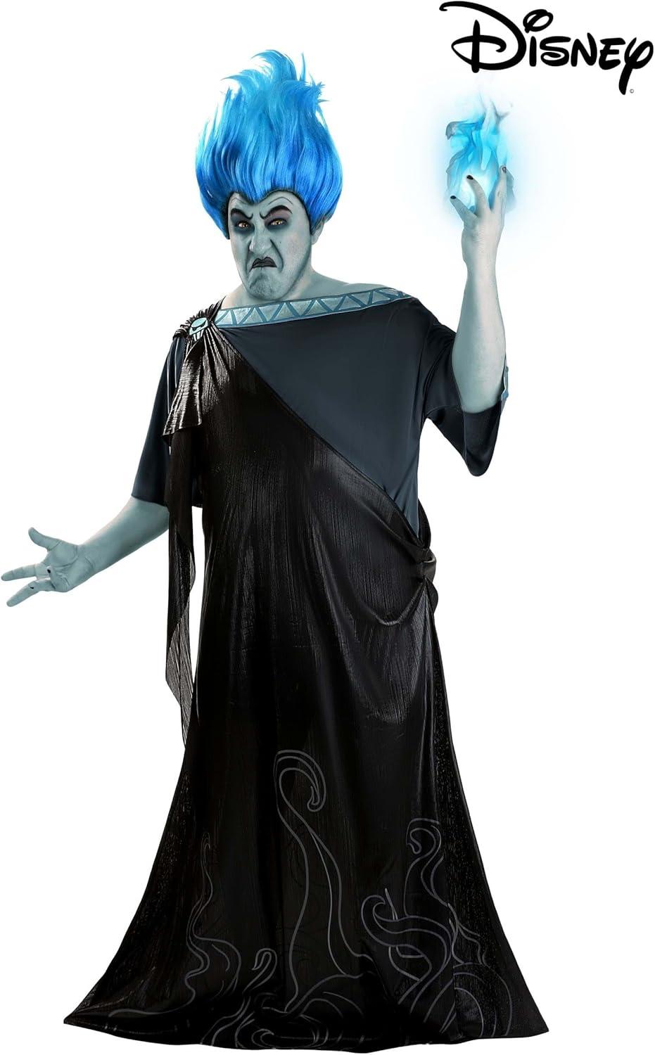 imagePlus Size Hades Costume  Disneys Hercules Hades Adult Costume Blue Haired Greek God of the Underworld