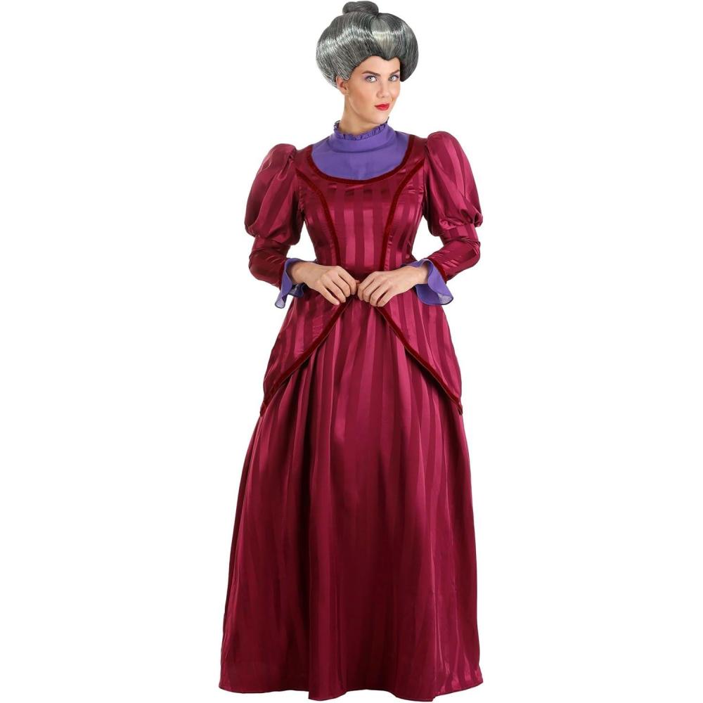imageDisney Cinderella Deluxe Lady Tremaine Costume Womens Wicked Stepmother Halloween Dress
