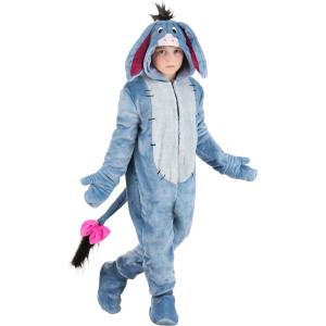 Disney Deluxe Kid’s Eeyore Costume, Disney’s Winnie the Pooh Eeyore Hooded Suit, Halloween Costume for Boys and Girls