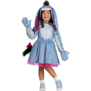 Disney Eeyore Toddler Costume Dress for Girls | Officially Licensed Blue Winnie the Pooh Outfit with Character Ears