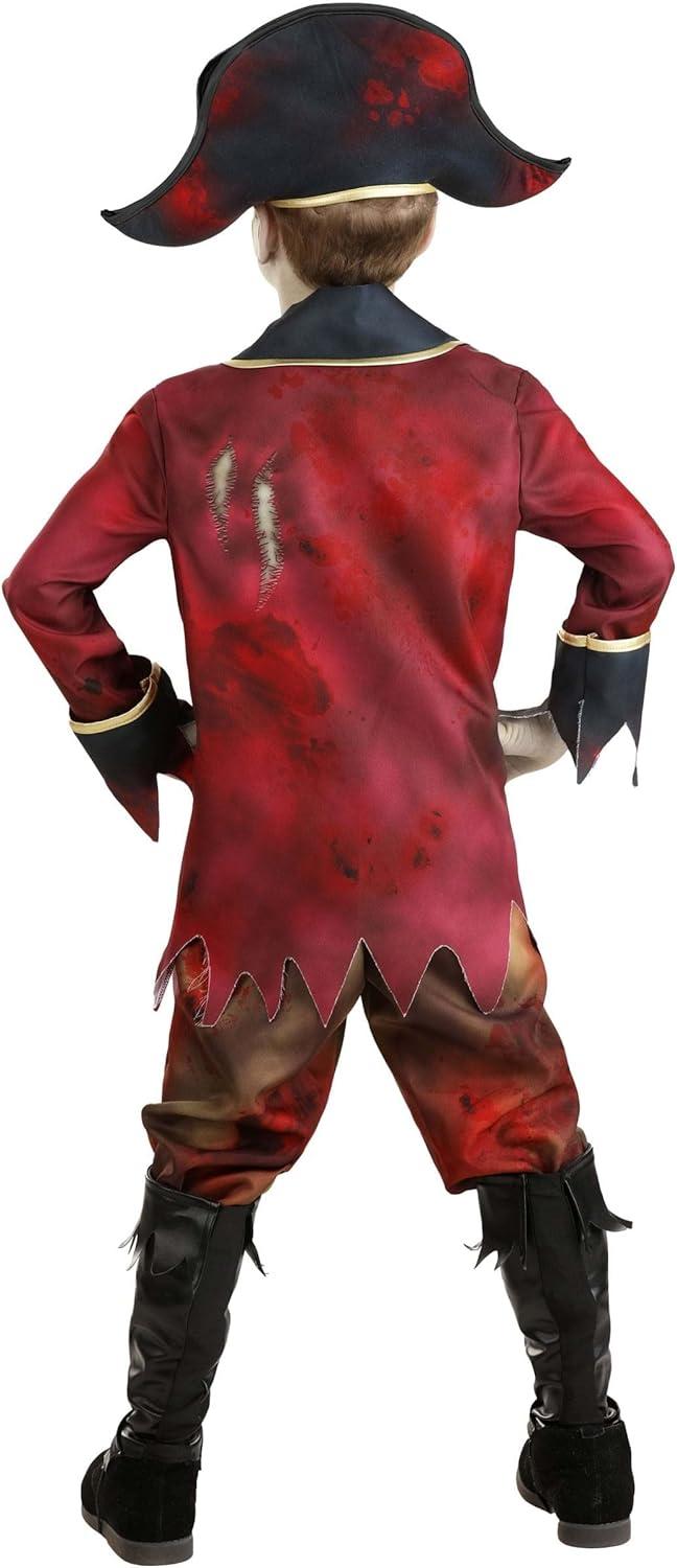 imageKids Zombie Pirate Costume Kids Classic Halloween Costume Scary Undead Zombie Pirate for Children