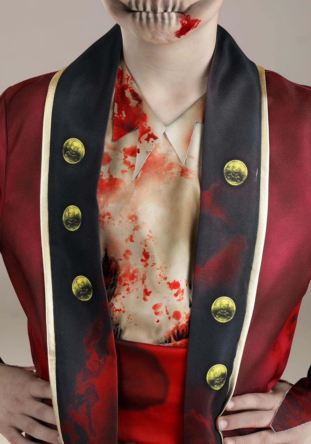 imageKids Zombie Pirate Costume Kids Classic Halloween Costume Scary Undead Zombie Pirate for Children