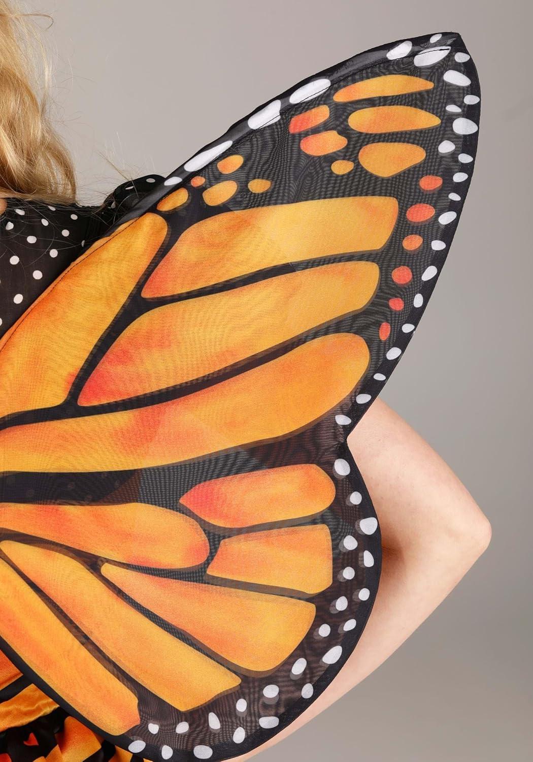 imageWomens Plus Size Trendy Butterfly Costume Dress with Wings ampamp Headband for Halloween Party Cosplay Nature Insect Outfit