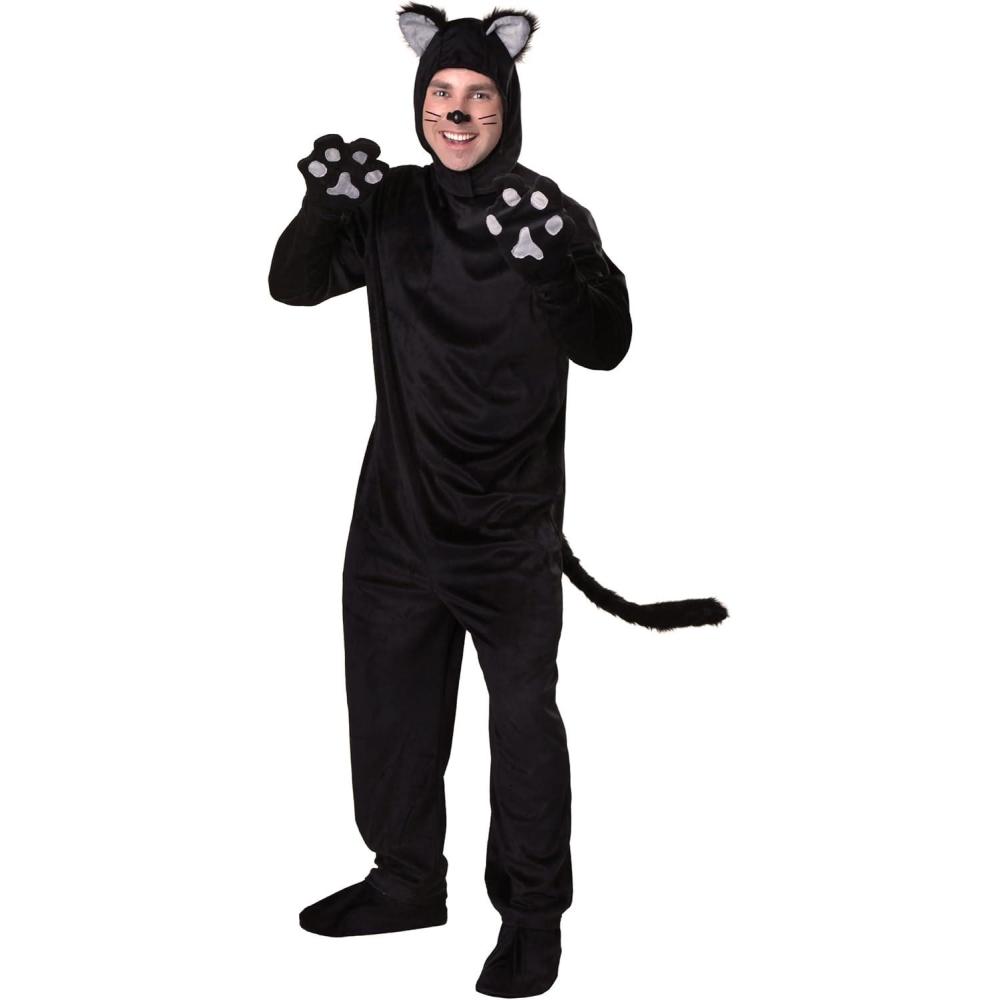 imageBlack Cat Costume for Adults Cat Onepiece for DressUp or Halloween