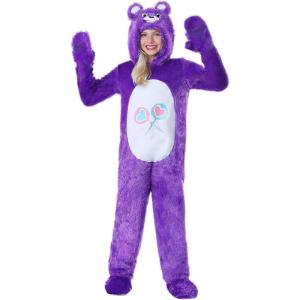 Care Bears Classic Share Bear Kids Costume | Officially Licensed Hooded Jumpsuit, Shoe Covers, Attached Mitts