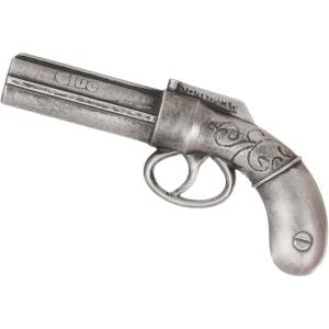 Clue Revolver Weapon Costume Toy Inspired by Classic Mystery Board Game, Plastic, 9″ Long