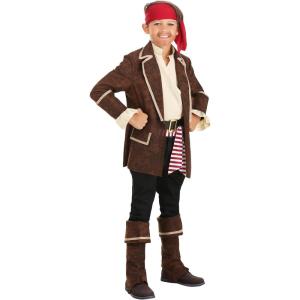 Kid’s Sailing Plunderous Pirate Costume for Boys, For Buccaneer Pirate Themed Parties, Cosplay & Halloween