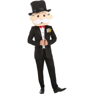 Mens Mr Monopoly Halloween Costume | Adult Rich Man Uncle Character Board Game Outfit for Themed Parties