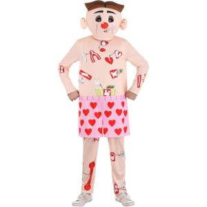 Operation Game Doctor Men’s Costume Jumpsuit, Mask, Boxer Shorts