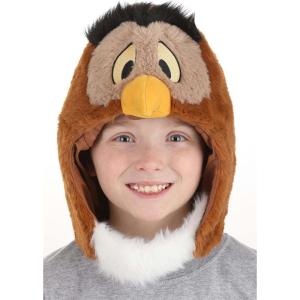 elope Disney Winnie The Pooh Owl Costume Plush Hood – Faux Fur and Satin with Stuffed Beak, Officially Licensed Brown