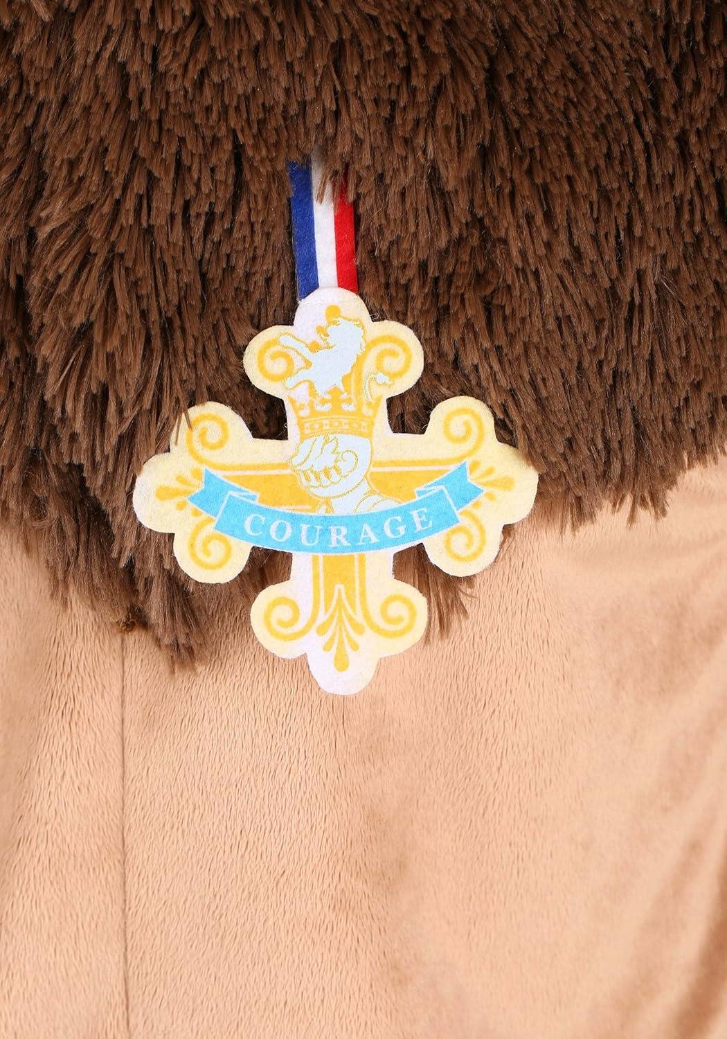 imageWizard of Oz Cowardly Lion Costume for Adults Furry Lion Jumpsuit for Movie Cosplay School Plays ampamp Halloween