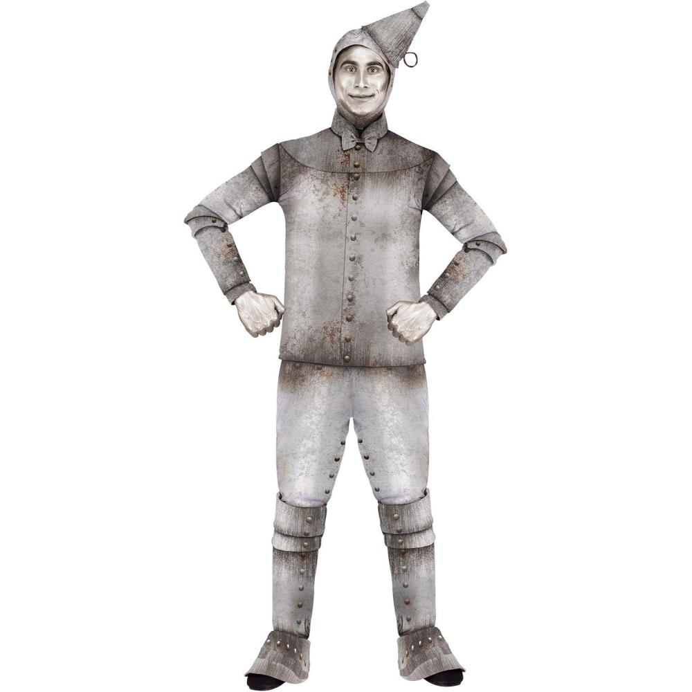 imageFun Costumes Plus Size Tin Fellow Costume for Men  4X  Silver3X