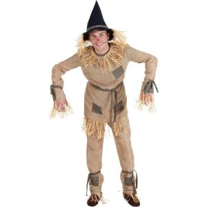 Classic Scarecrow Costume Set – Shirt, Pants, Belt – Adult Halloween Outfit