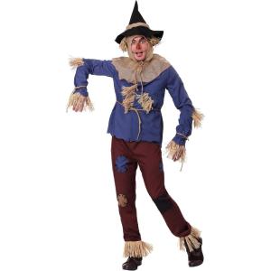 Patchwork Scarecrow Halloween Costume Shirt, Pants, Hood, Hat