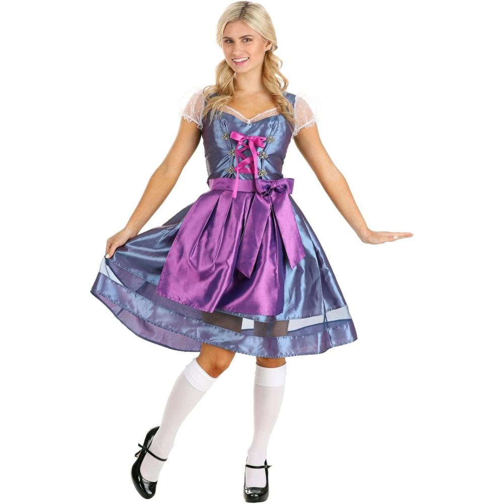 imageBeer Babe Oktoberfest Costume Oktoberfest Attire Female VintageInspired Dirndl Dress with Ribbon Lacing