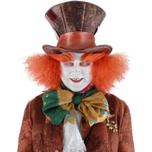 elope Mad Hatter Eyebrows – Self-Adhesive Orange Synthetic Hair for Cosplay and Costumes