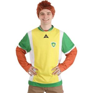 Adult Johnny Costume | Mens Jonathan Loughran Halloween Outfit Kit with Long Sleeved Shirt and Wig