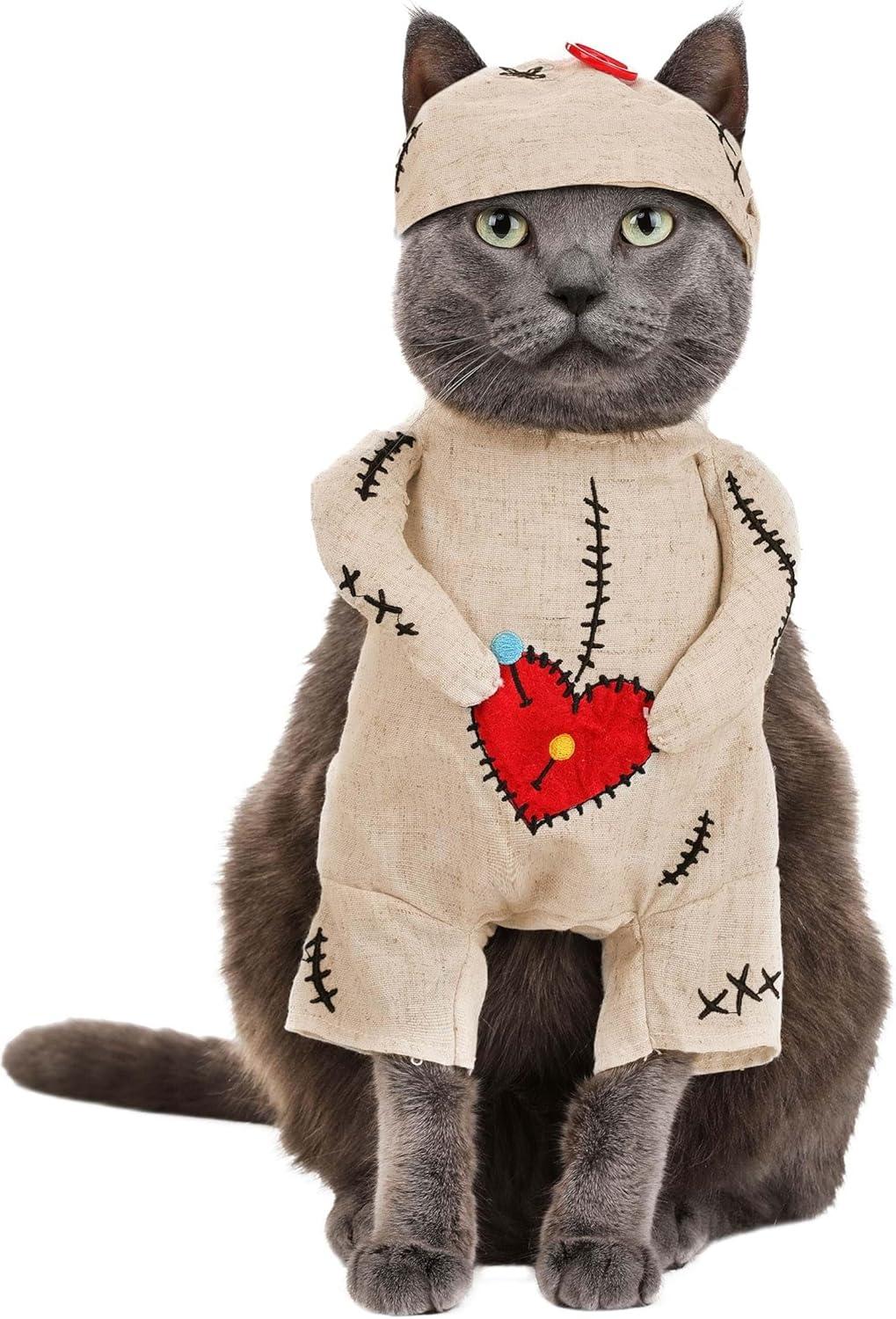 imagePET KREWE Voodoo Doll Dog Costume Perfect for Halloween Parties Photoshoots Gifts for Dog Lovers Regular MediumSmall