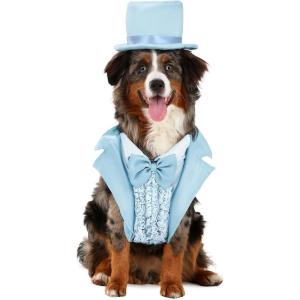 Iconic Pet Light Blue Tuxedo Costume | Movie Pet Costumes XS(L)