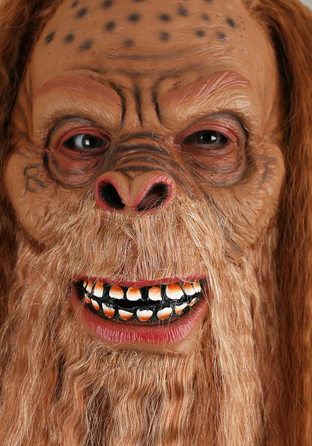 imageAdult Jack Links Sasquatch Mask Officially Licensed Wild Bigfoot Mask with Faux Fur
