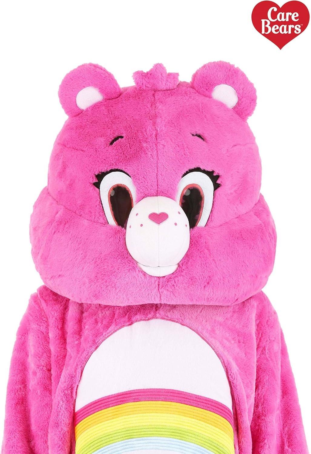 imageCare Bears Cheer Bear Adult Mascot Headpiece Halloween Costume 80s Character MeshCovered Eye Opening