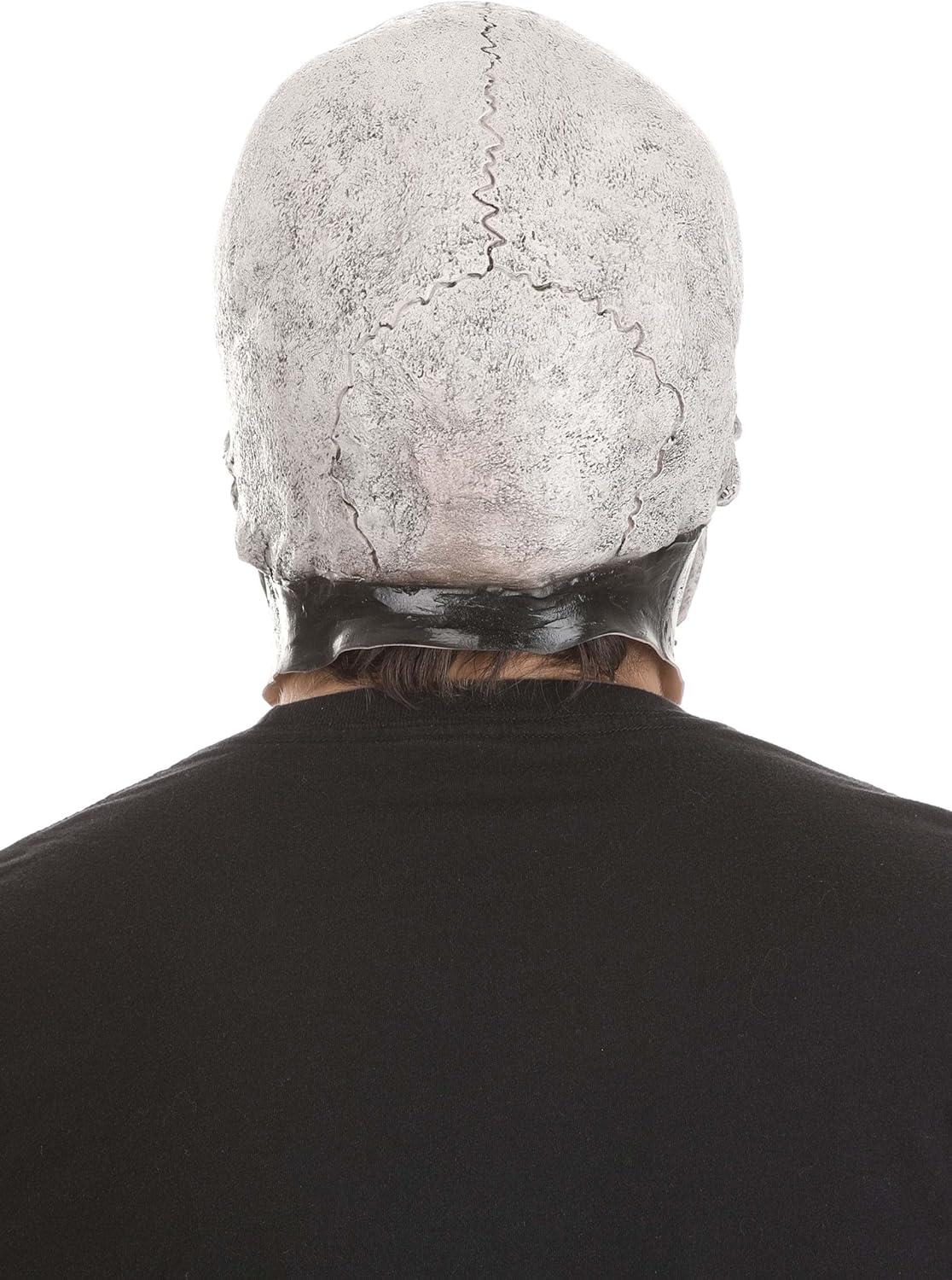 imageFun Costumes Adult Full Head Realistic Skeleton Mask Scary Halloween Latex Mask Mens Skeleton Costume Accessory