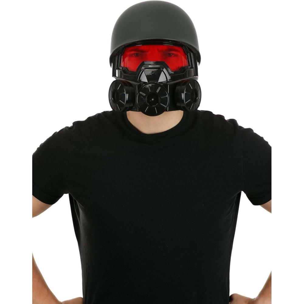 imageHazmat Suit Gas Mask Costume Helmet  Helmet Face Plate and Elastic Band