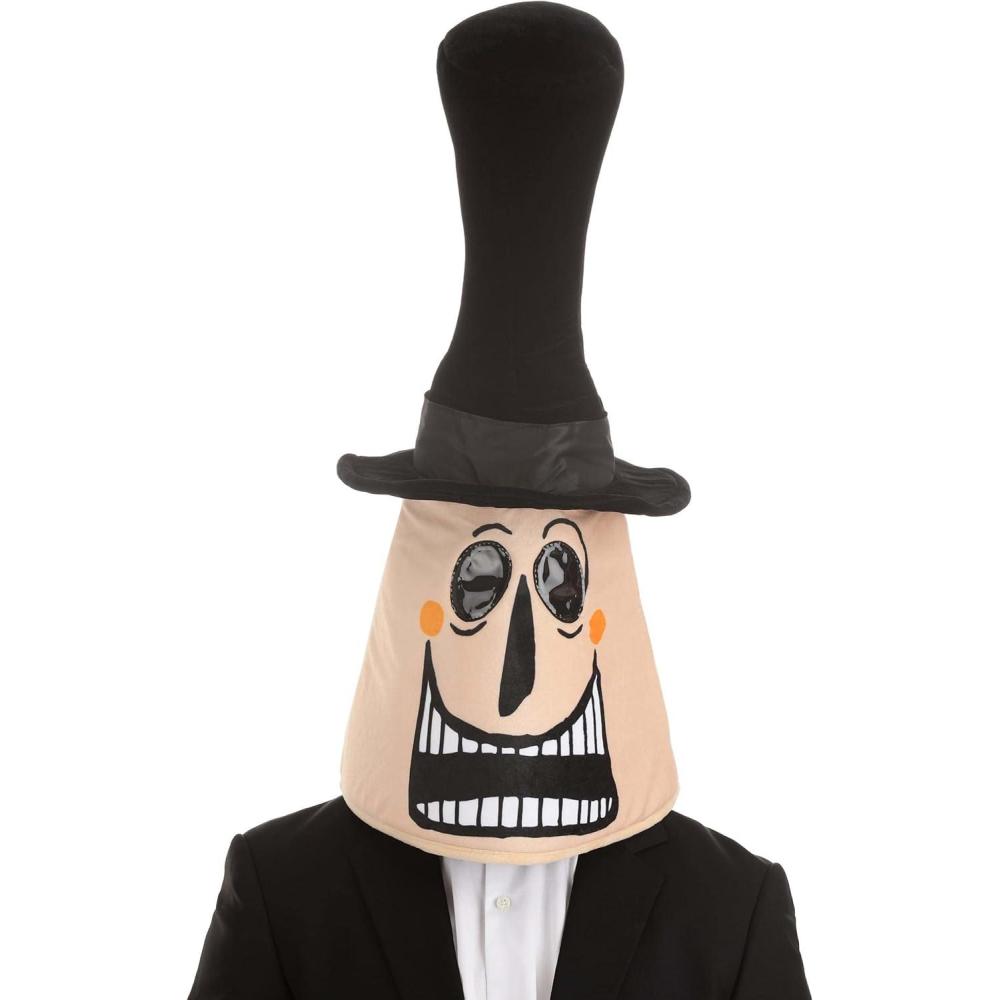 imageelope Disney Nightmare Before Christmas Mayor Reversible Mask FullHead Velour Foam MaskStandard