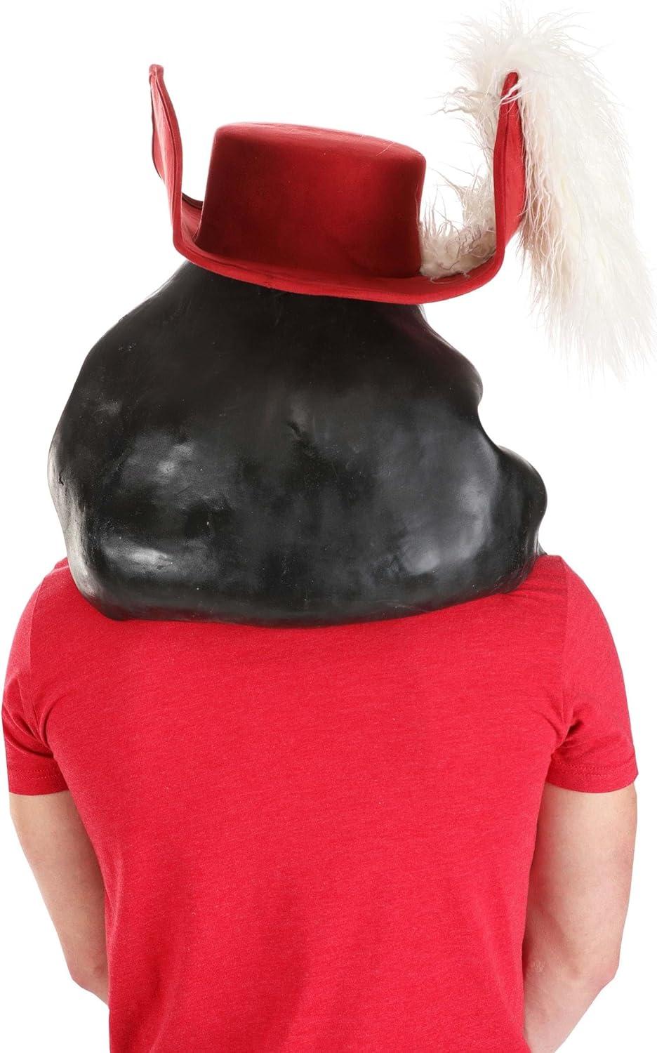 imageFun Costumes Captain Hook Latex Mask and Hat for Adults Faux Suede Hat Molded Latex Mask Officially LicensedStandard