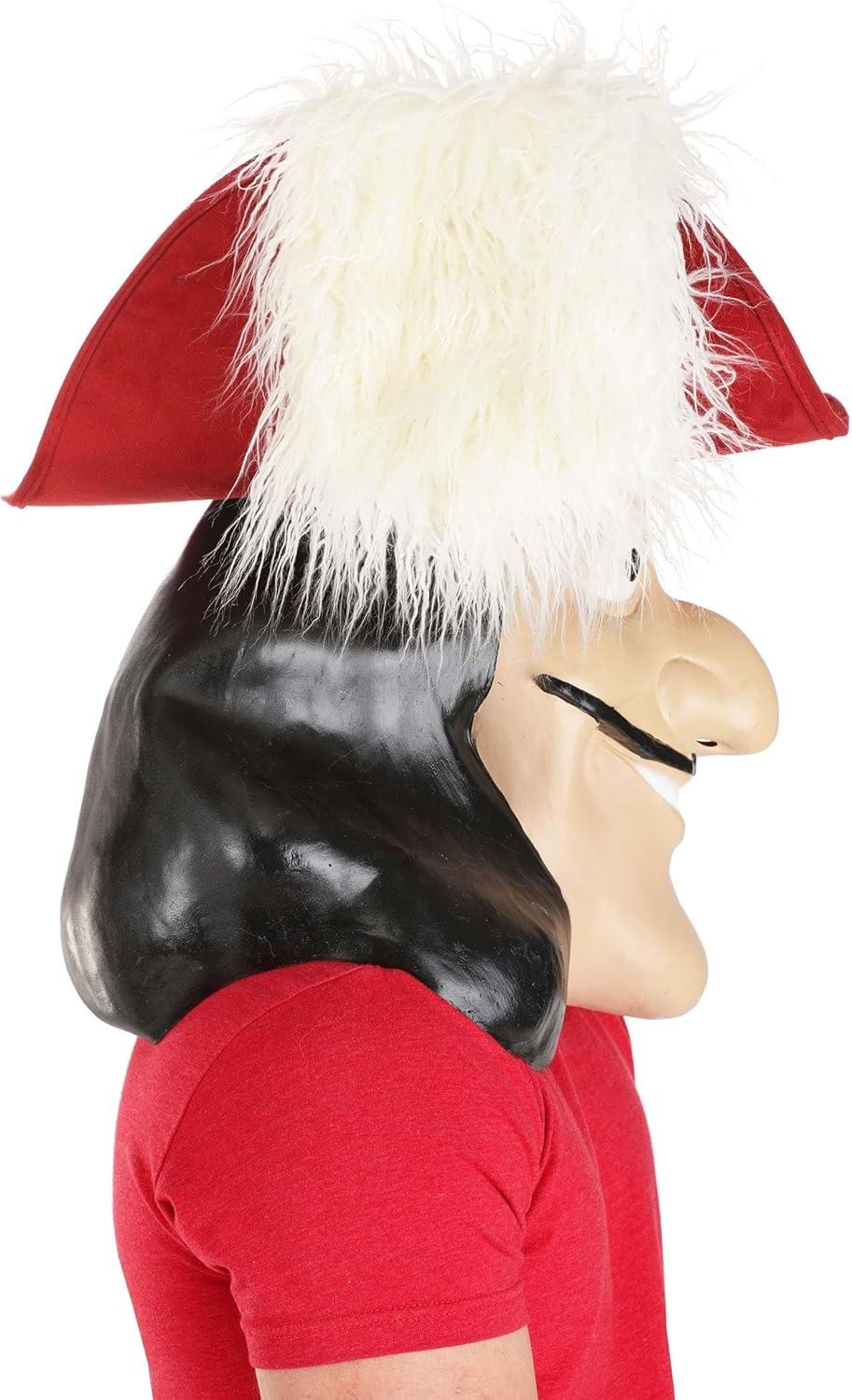 imageFun Costumes Captain Hook Latex Mask and Hat for Adults Faux Suede Hat Molded Latex Mask Officially LicensedStandard