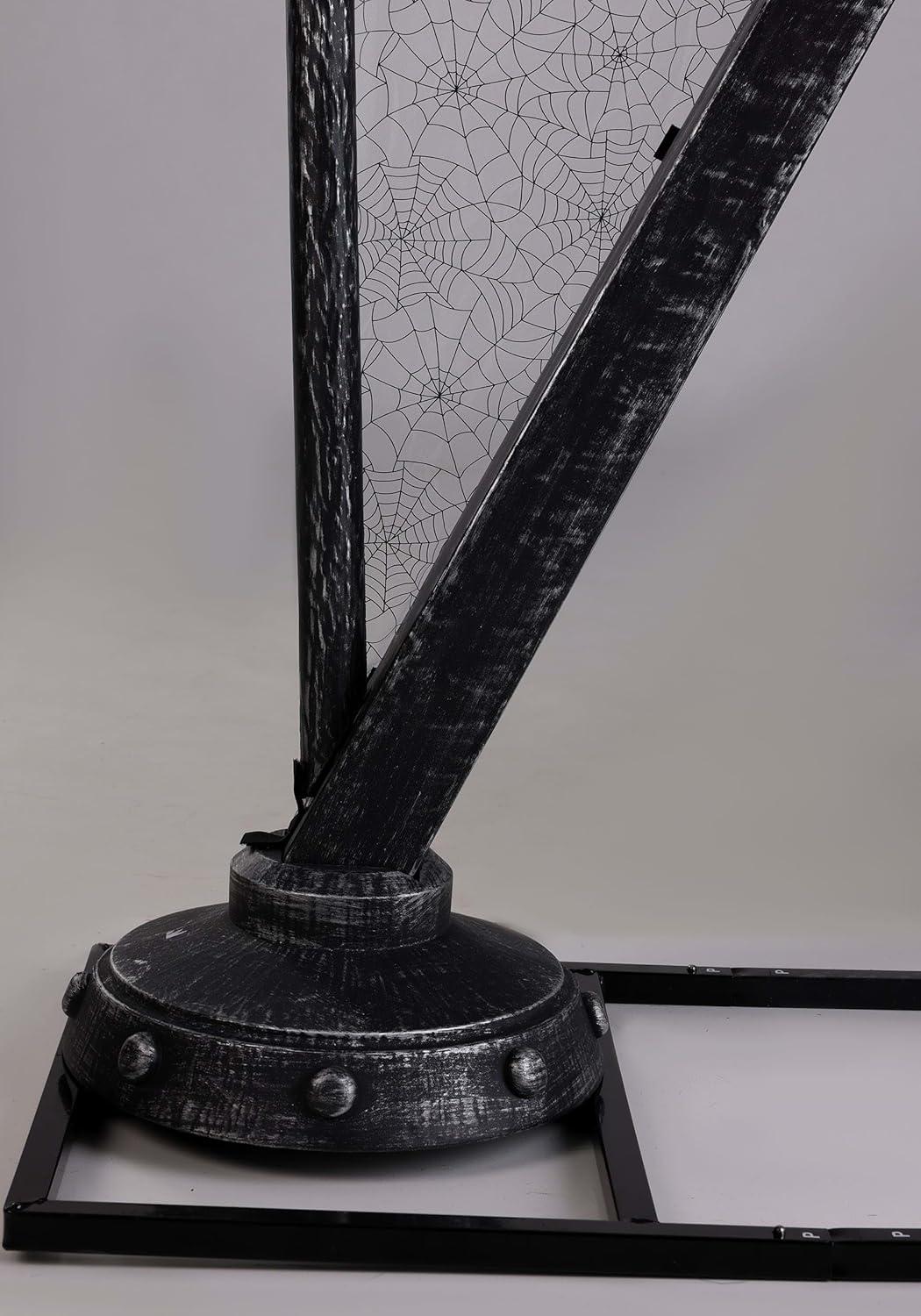 imageFun Costumes Celeste The Restless Ghost Harp Animatronic Halloween Decoration with Light Up Eyes Moving Head Sounds and Harp Music