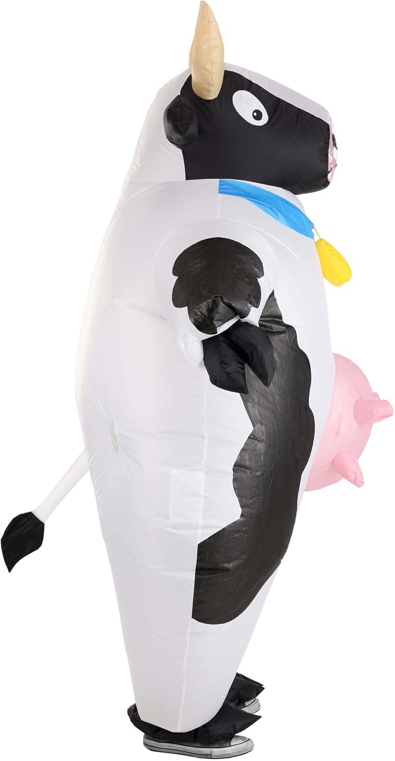 imageInflatable Elephant Costume Adult Air BlowUp Animal Cosplay Outfit Funny Zoo Animal Parade CostumesBlack