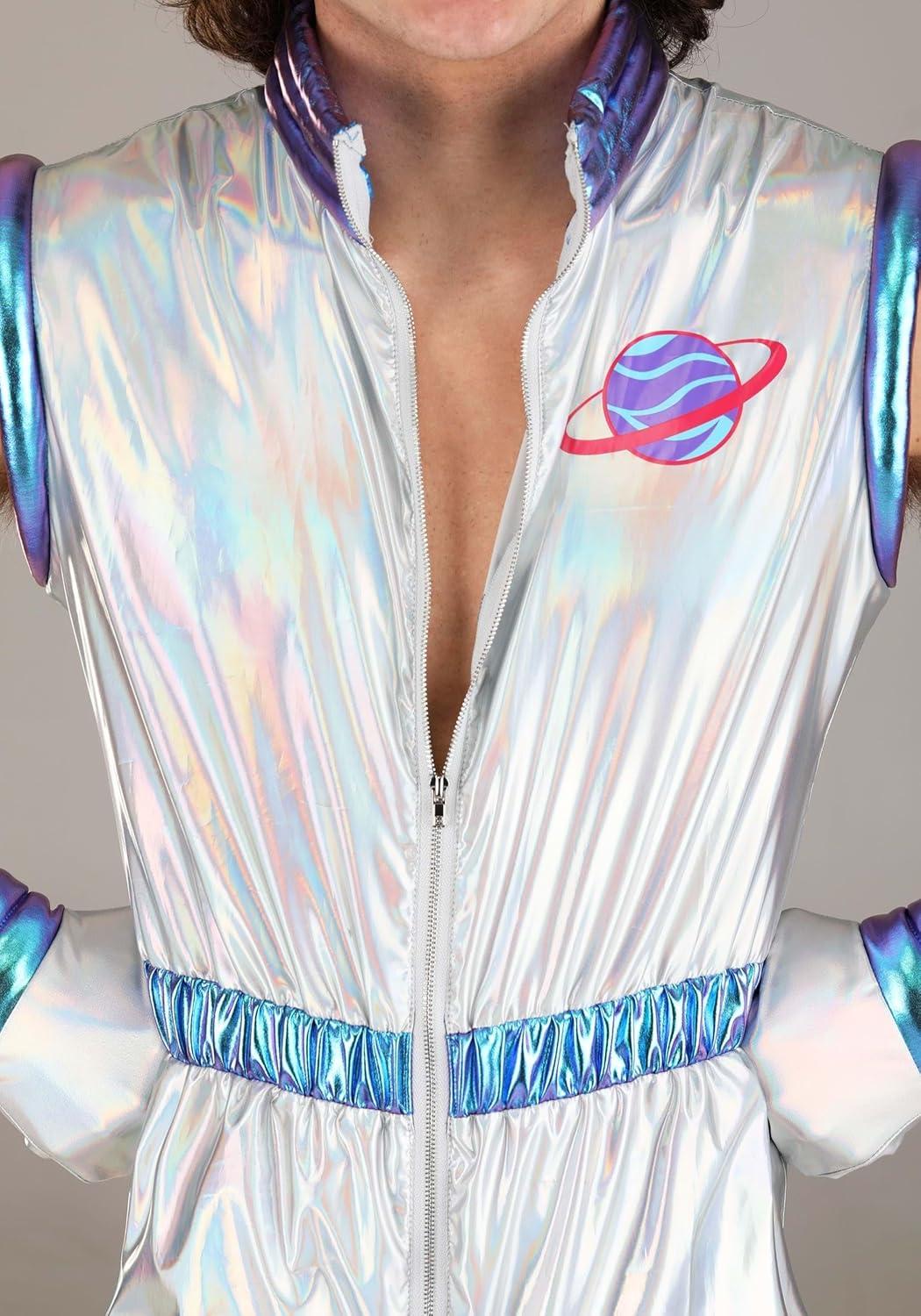 imageSexy Mens Galactic Alien Costume Romper with Headband ampamp Gloves Space Themed Party Outfit for Men