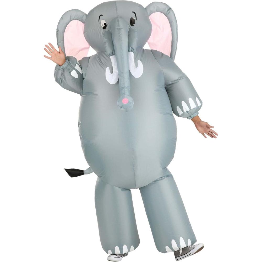 imageInflatable Elephant Costume Adult Air BlowUp Animal Cosplay Outfit Funny Zoo Animal Parade CostumesElephant