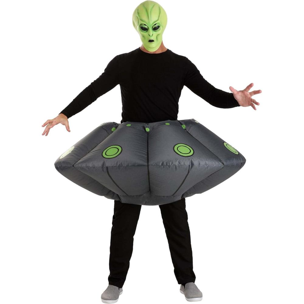 imageInflatable Space Themed Costumes for Adults  BlowUp Green Alien Costumes  Rocket Ship Costume  Astronaut CosplayAlien Ufo