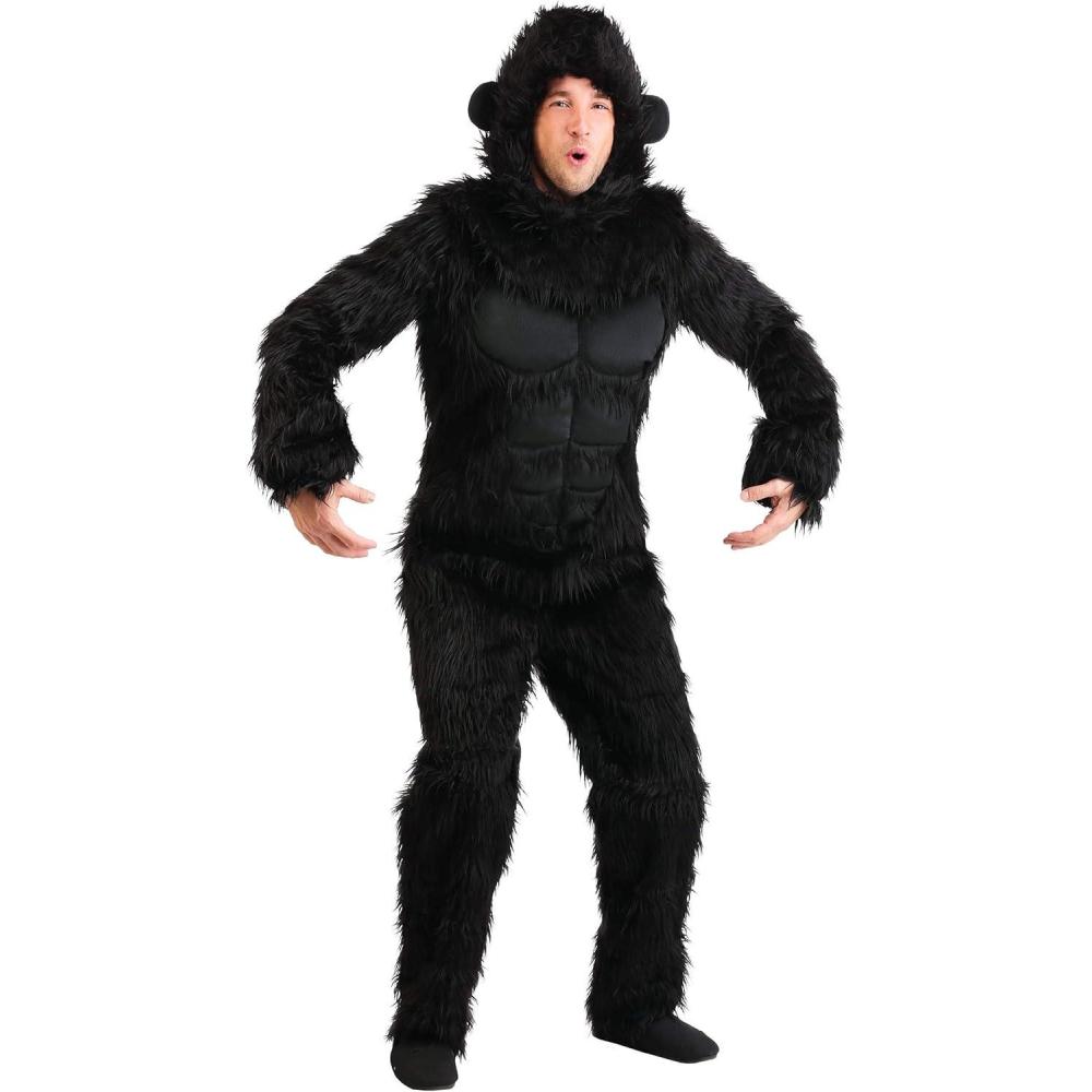 imageKing of the Jungle Realistic Adult Gorilla Costume  Dominate the Party with Primal Power and Presence