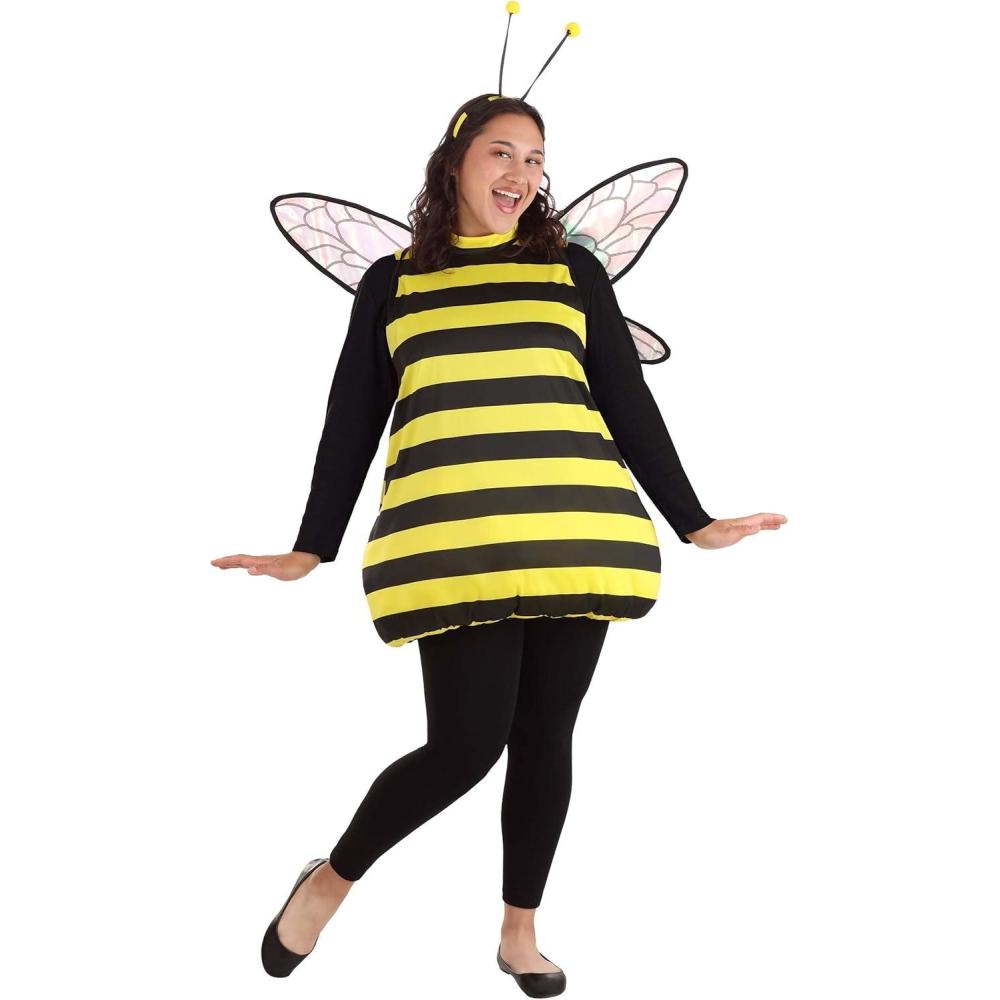 imagePlus Size Buzzin Bumble Bee Costume  Tunic with Wings and Headband
