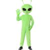 imageAlien Kids Costume Oversized Green Alien Jumpsuit with Hood ampamp Gloves