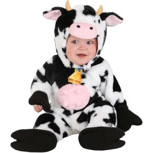 Deluxe Infant Plush Spotted Cow Costume | Infant Animal Costumes