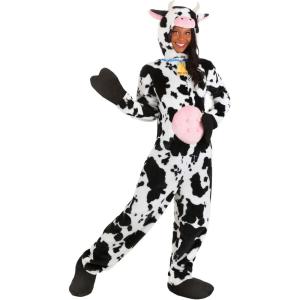 Deluxe Plush Spotted Cow Adult Costume | Adult Animal Costumes