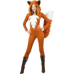 Foxy Fierce Fox Costume(Brown Fox Costume for Women)