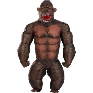 Inflatable Elephant Costume Adult | Air Blow-Up Animal Cosplay Outfit | Funny Zoo Animal Parade Costumes(Gorilla)