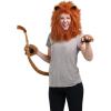 imageAdult Lion Mane Costume Deluxe Unisex Lion Accessories with Mane Tail Gloves for Halloween
